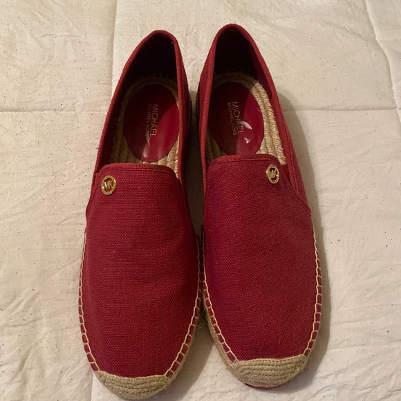 Michael Kors Shoes - Red Michael Kors espadrilles Size 10